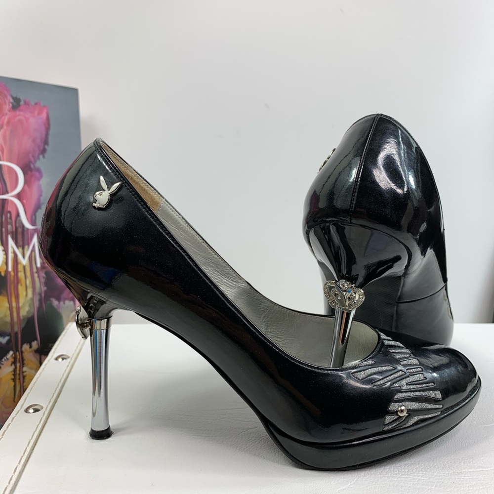 Playboy heels patent leather slightly sparkled 38